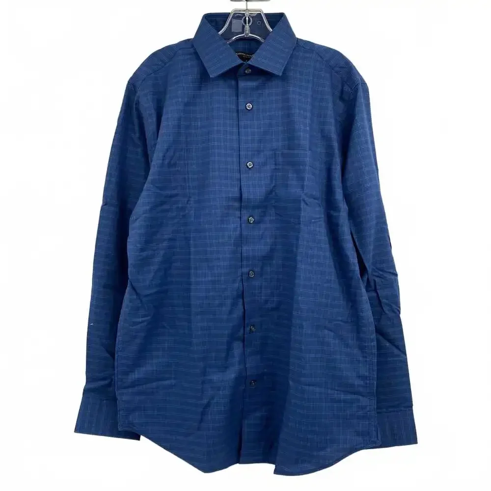 Banana Republic Blue Plaid Dress Shirt | Men’s Regular Size L